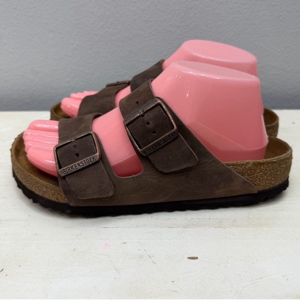 Birkenstock Brown Leather Havana Arizona Sandals Size 37